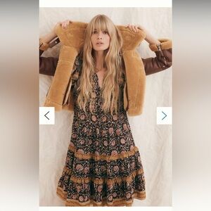 Anthropologie Almeria Ruffled Mini Dress by Othilia size XS